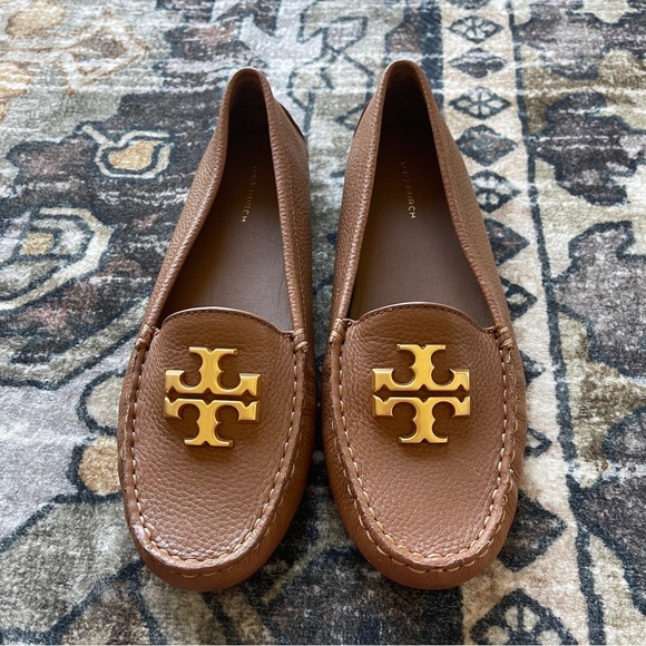 Tory Burch Shoes - NWOB Tory Burch Brown ROYAL TAN ROLLED BRASS Loafers EVERLY DRIVER Leather